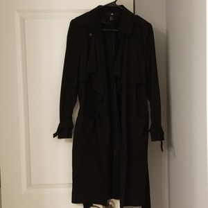 Black H&M light trench